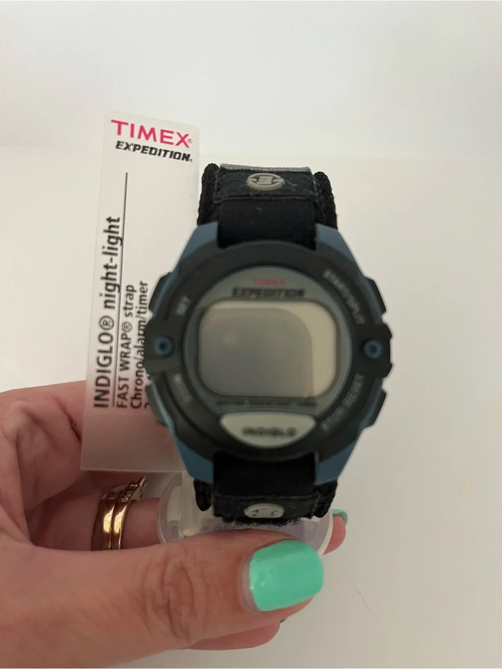 Timex Expedition Sport Fast Wrap Digital Watch Indiglo Alarm Chrono Timer NEW